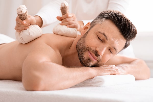 herbal compress massage